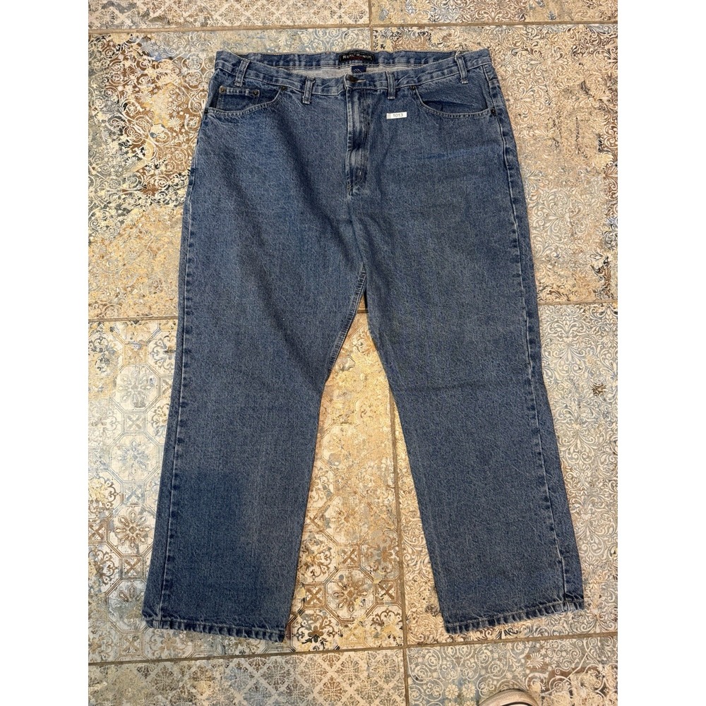 Real Ranch Workwear Jeans Men's sz 44X34 Straight Regular Fit Denim Blue Western